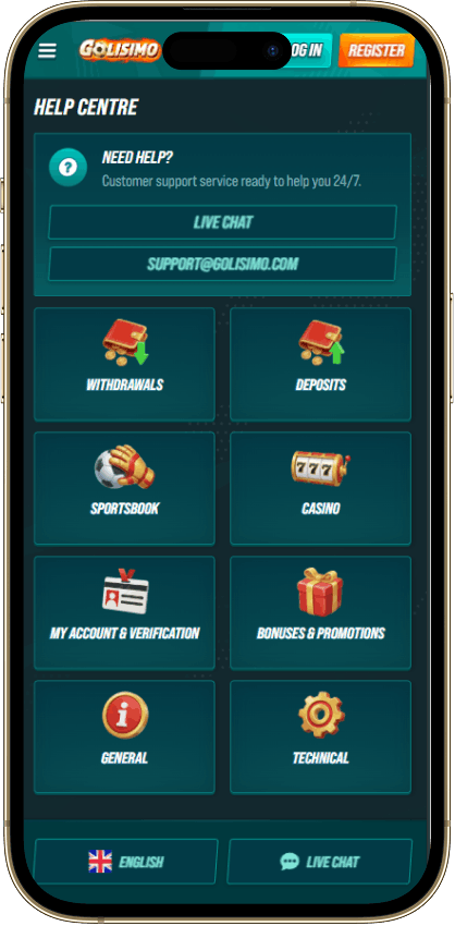 Golisimo Casino Support